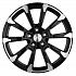 Диск KHW 1808  7,5x18 5x114,3 ET35 60,1 Black-FP (Lexus NX) цилиндр