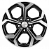 Диск KHW 1606 6,5x16 5x114,3 ET50 66,1 Black-FP (ZV 16_Renault Kaptur)