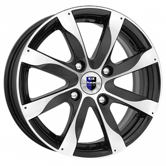 Диск K&K Джемини 6x15 4x108 ET50 DIA 63,35 Алмаз черный